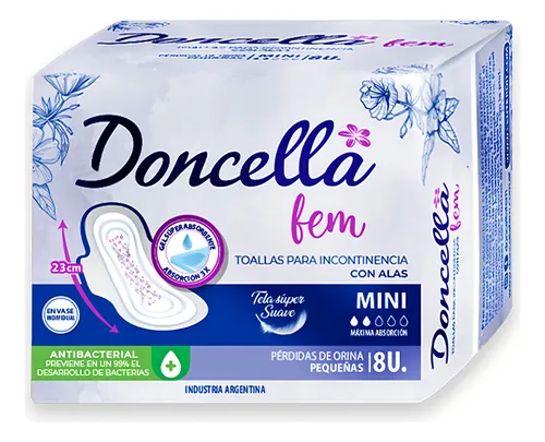 DONCELLA FEM TOALLAS PARA INCONTINENCIA